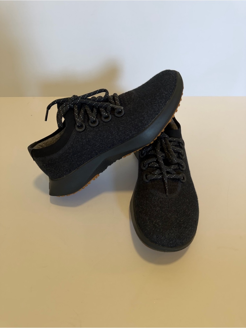 Allbirds Womens Wool Dasher Mizzle Natural Black Running Shoes Size 8.5